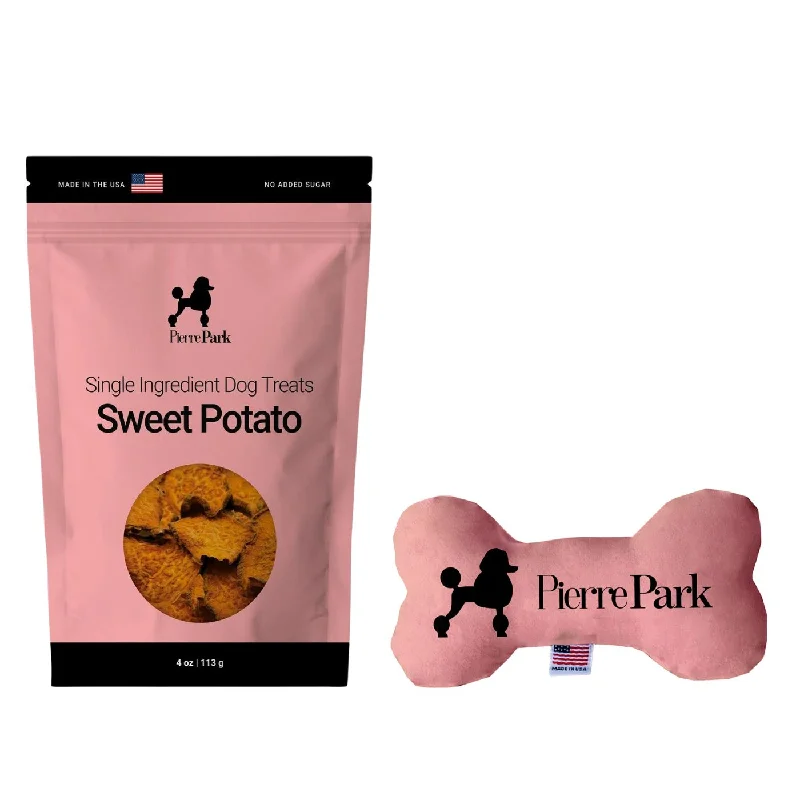 Sweet Potato Dog Treats & Dog Toy Bundle