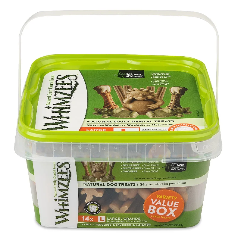 Whimzees  Variety Value Box Dental Dog Treat -