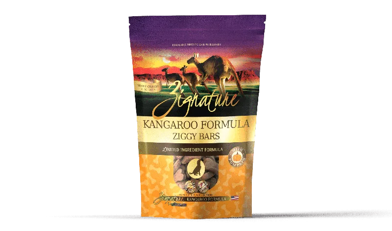 Zignature Ziggy Bars - Kangaroo Formula Dog Treats 340g